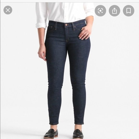 J. Crew Denim - J. Crew Toothpick Classic Dark Wash Jeans Plus 33
